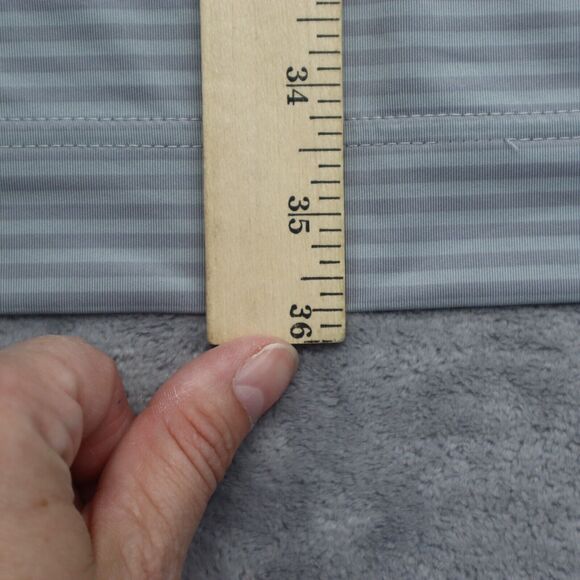 Foot Joy Shirt Mens XXL Gray Striped Polo FJ Golf Golfing Athletic Performance - Picture 4 of 16